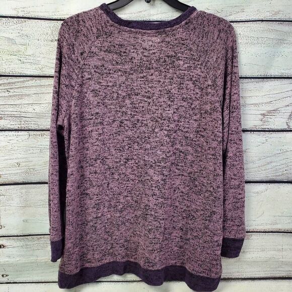 Maurices Purple Crew Neck Sweater - Picture 3 of 7